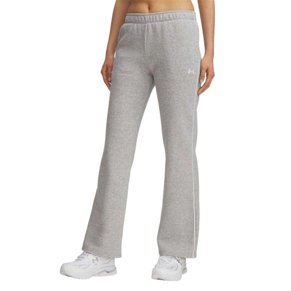 Under Armour Womens/Ladies Rival Side Stripe Flared Sweatpants / Grey Heather He